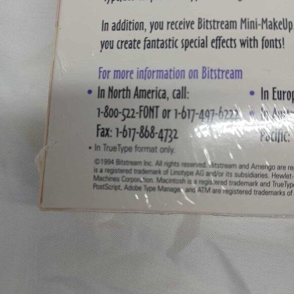 Vintage Bitstream 500 Font CD For Windows - Picture 7 of 8